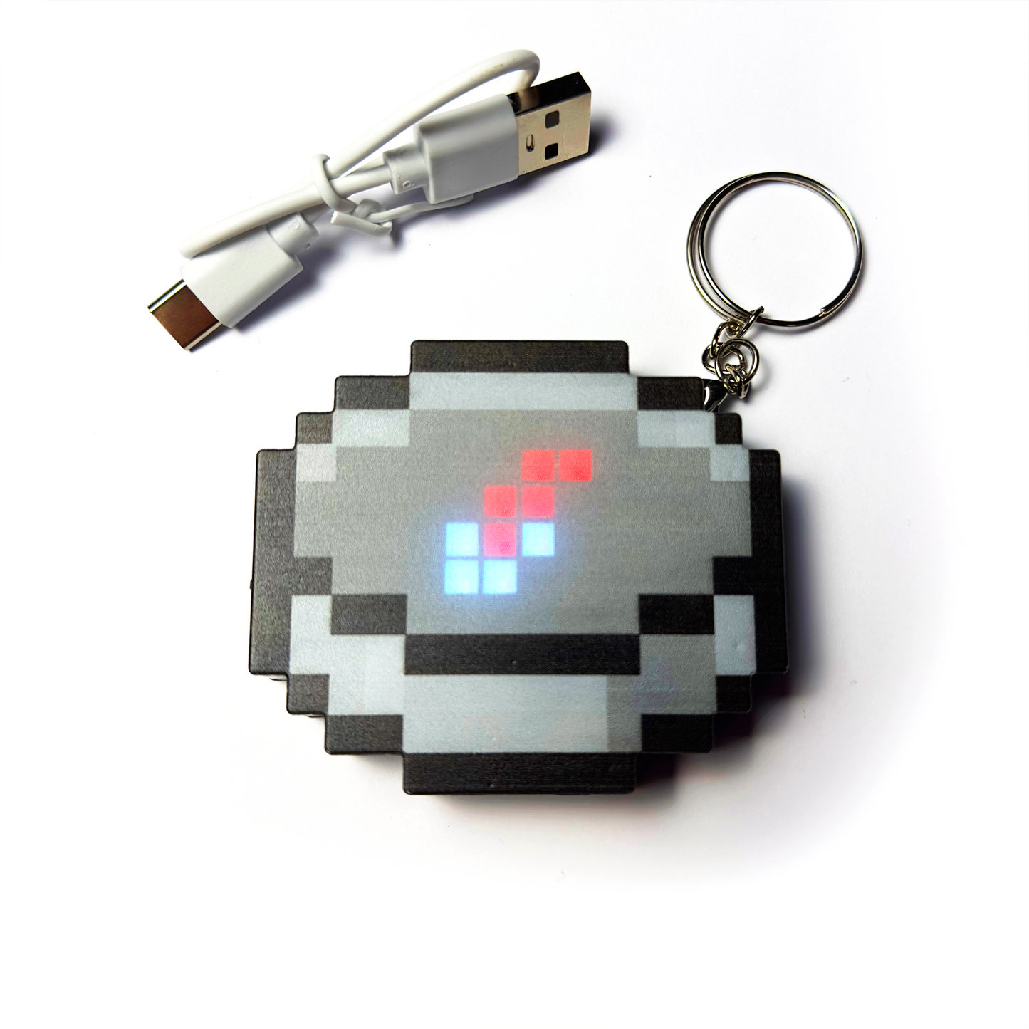 Llavero brújula LED Pixelada
