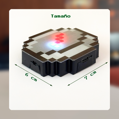 Llavero brújula LED Pixelada